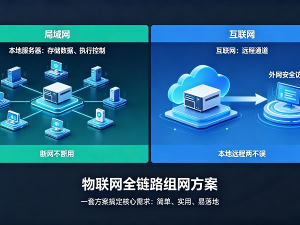 物联网 + 局域网 + 本地服务器+ 互联网 全链路智能组网解决方案